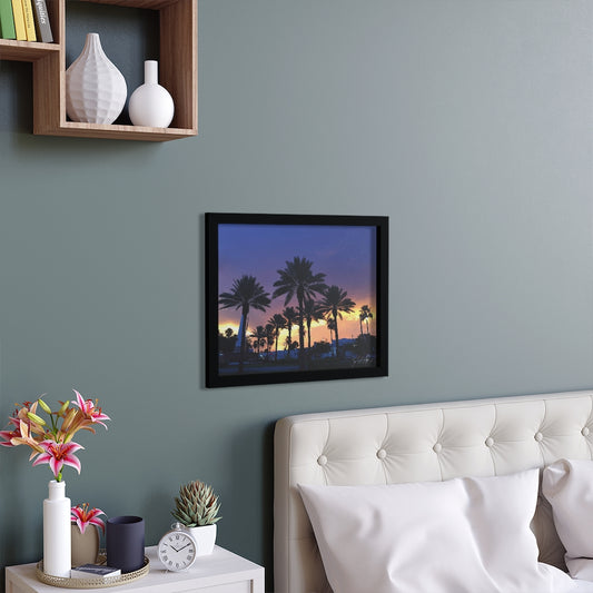 PACE: MIAMI: "FLORIDA PALMS" (PHOTOGRAPHY) / Framed Horizontal Poster (PRINT)