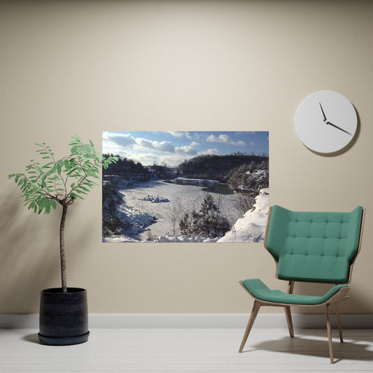 PACE: VACATION "SNOW FALL" (PHOTOGRAPHY) / Horizontal Matte Poster (PRINT)