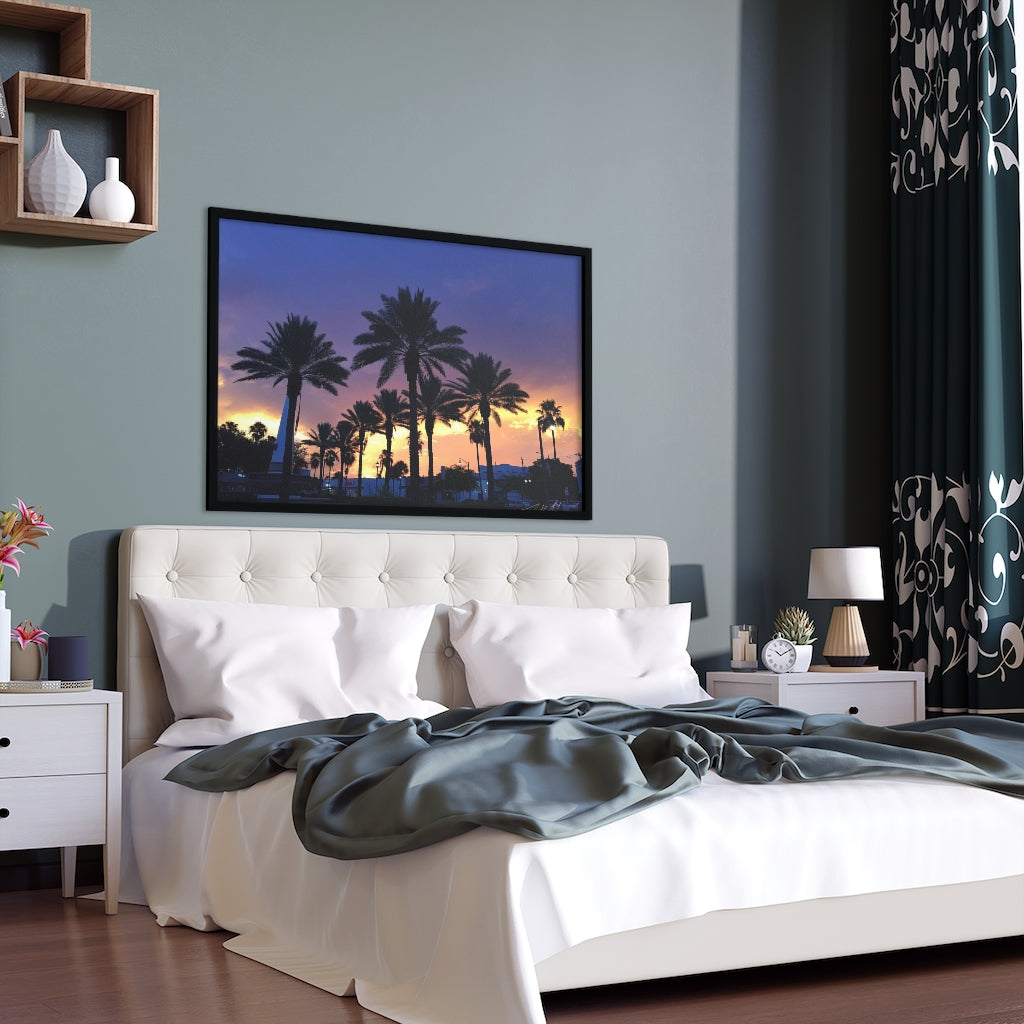 PACE: MIAMI: "FLORIDA PALMS" (PHOTOGRAPHY) / Framed Horizontal Poster (PRINT)