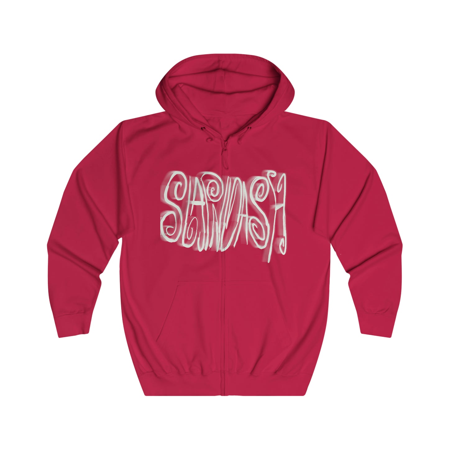 SLAPNDASHN "logo" Unisex Full Zip Hoodie