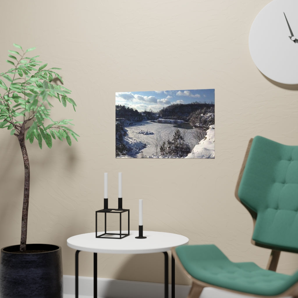 PACE: VACATION "SNOW FALL" (PHOTOGRAPHY) / Horizontal Matte Poster (PRINT)