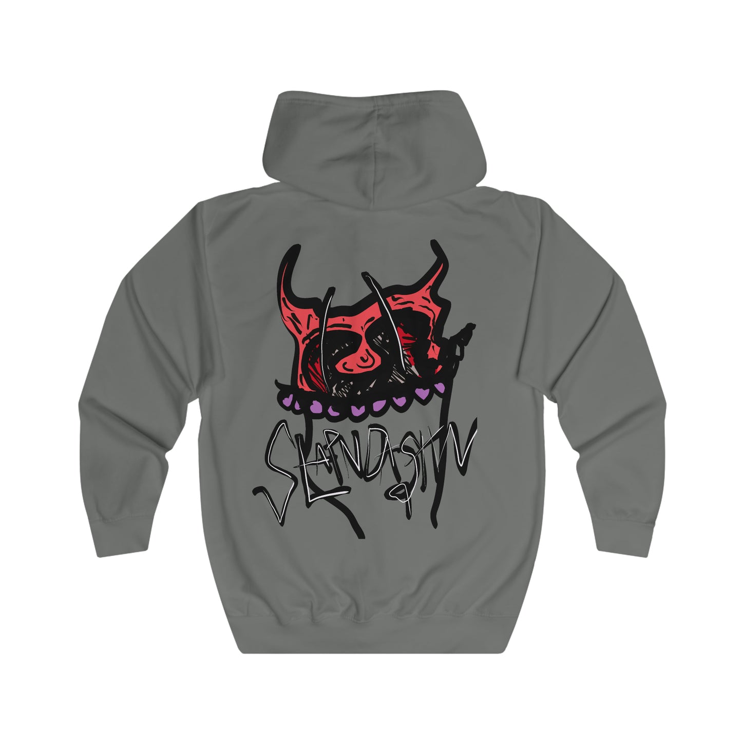 SLAPNDASHN "Horns" Unisex Full Zip Hoodie