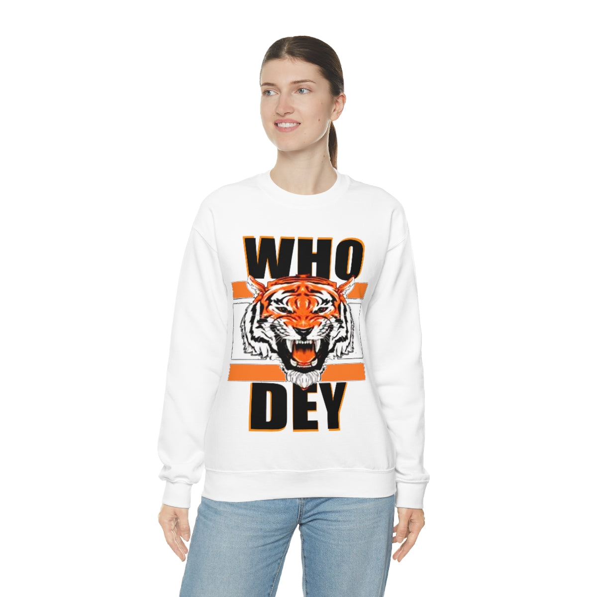 PACE: "WHODEY TIGER INVERSE" /Unisex Heavy Blend™ Crewneck Sweatshirt