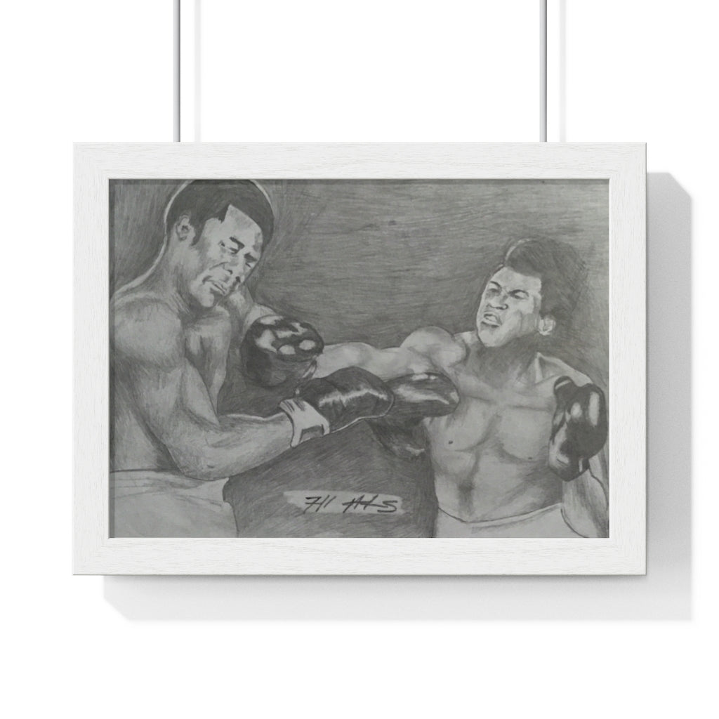 BLKX: PORTRAIT: "RUMBLE IN THE JUNGLE" / Framed Horizontal Poster (PRINT)