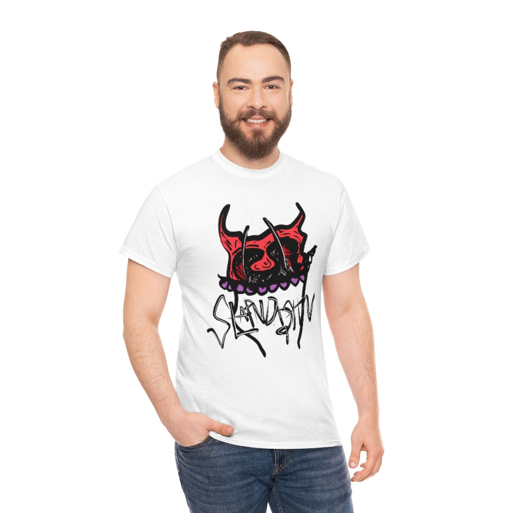 SLAPNDASHN: "SDN Demon logo  "/ Unisex Heavy Cotton Tee