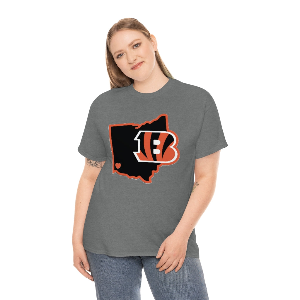 PACE: " BENGALS LOVE"/ Unisex Heavy Cotton Tee