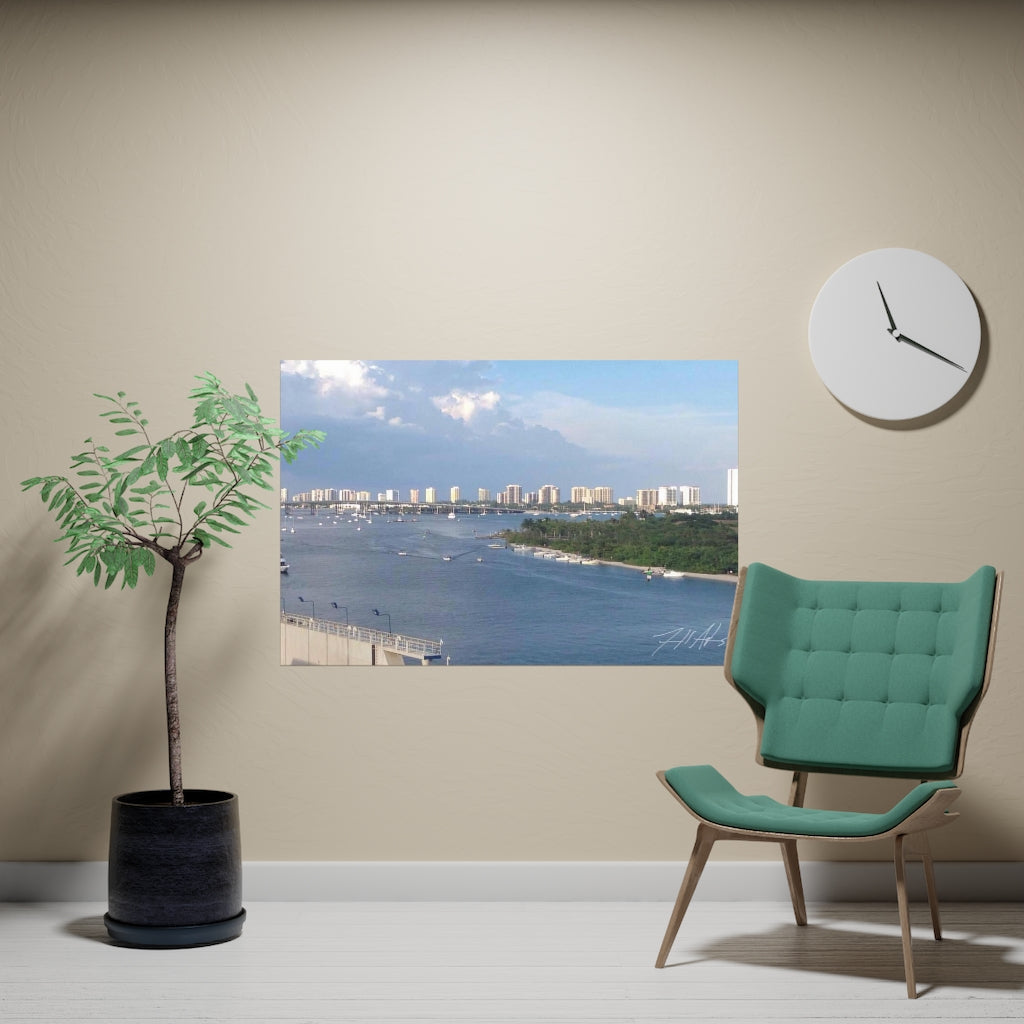 PACE: VACATION "MIAMI SKYLINE" (PHOTOGRAPHY) / Horizontal Matte Poster (PRINT)