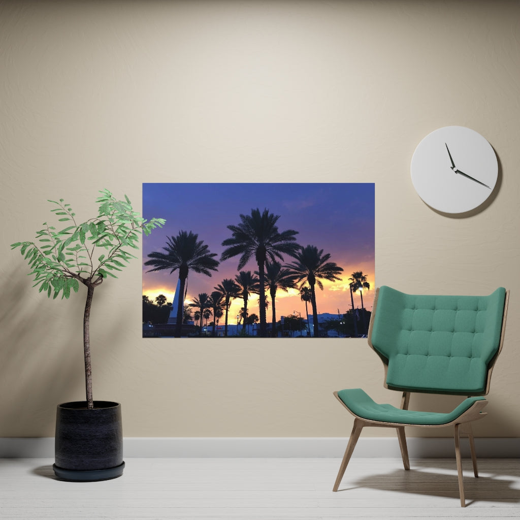 PACE: VACATION "FLORIDA PALMS" (PHOTOGRAPHY) / Horizontal Matte Poster (PRINT)