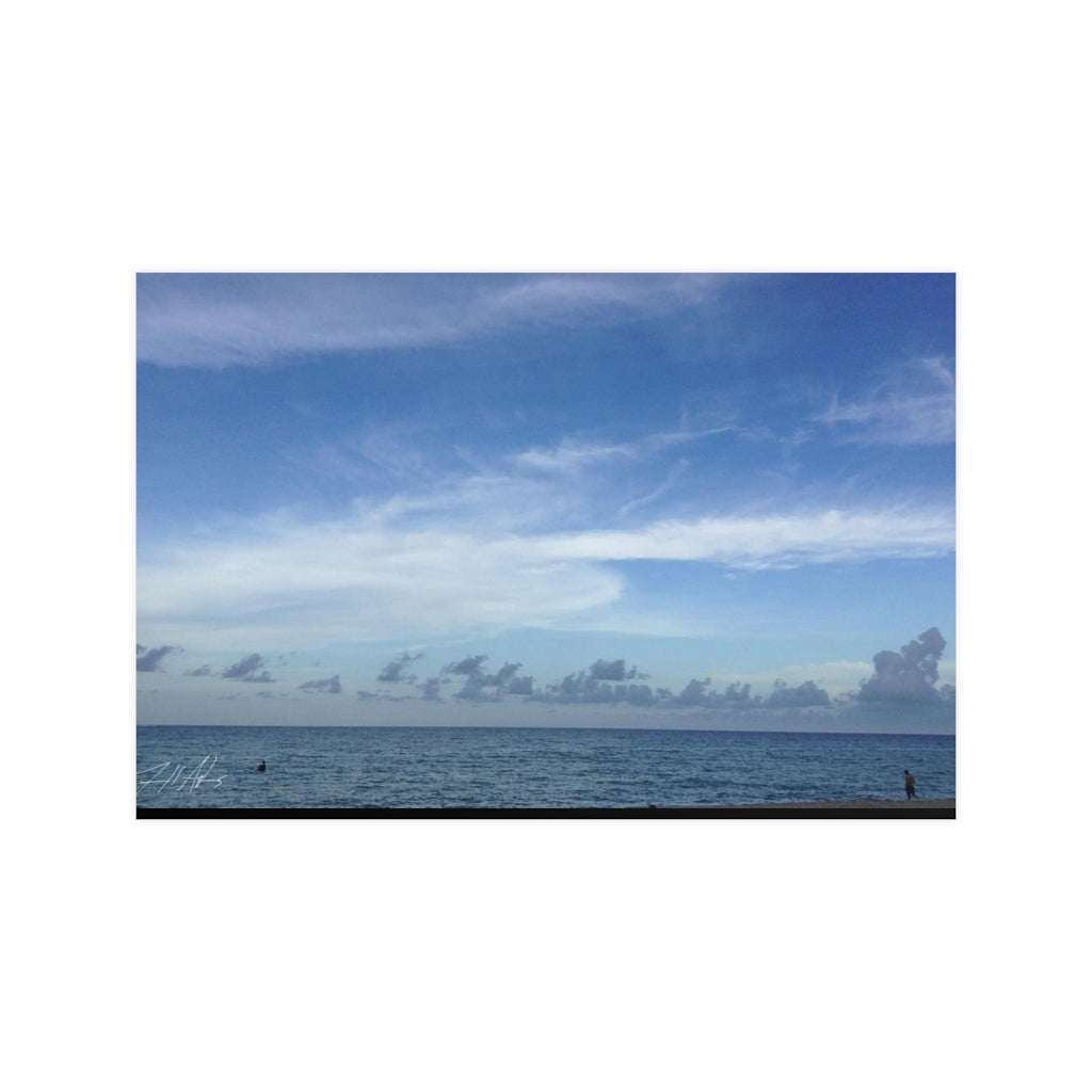 PACE: VACATION "BLUE SEA" (PHOTOGRAPHY) / Horizontal Matte Poster (PRINT)