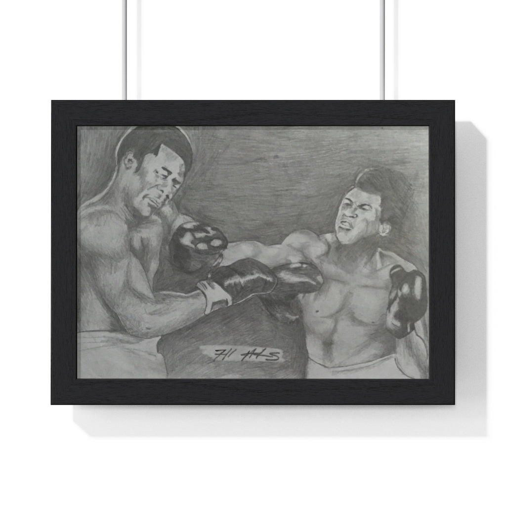 BLKX: PORTRAIT: "RUMBLE IN THE JUNGLE" / Framed Horizontal Poster (PRINT)