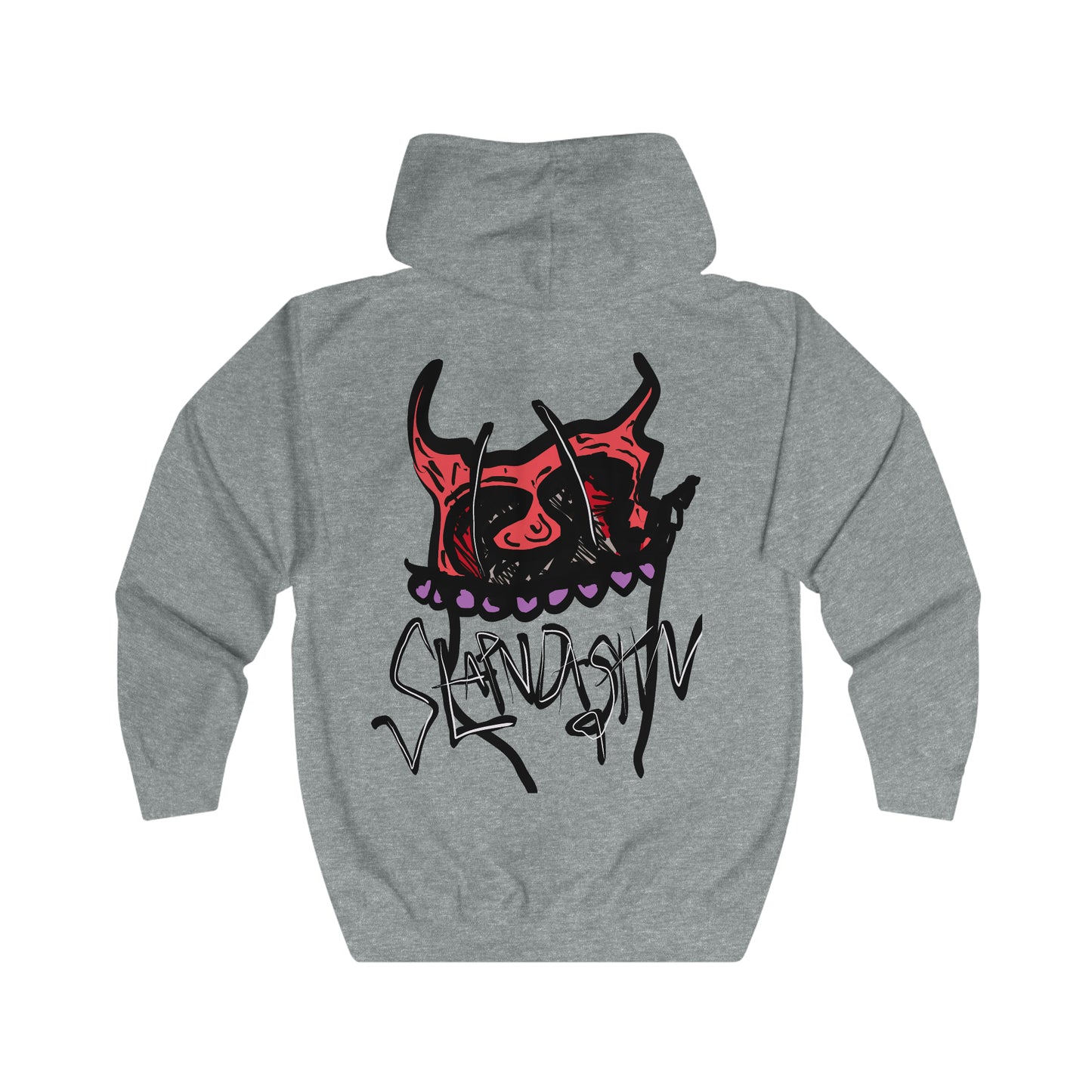 SLAPNDASHN "Horns" Unisex Full Zip Hoodie