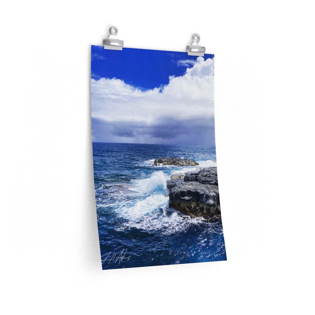 PACE: VACATION "OCEAN BLUE" (PHOTOGRAPHY) / Premium Matte vertical poster (PRINT)