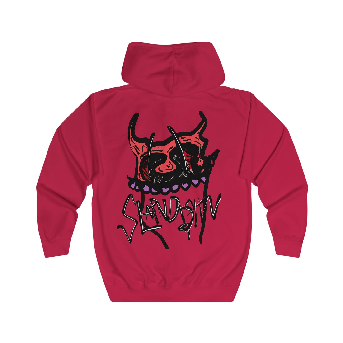 SLAPNDASHN "Horns" Unisex Full Zip Hoodie