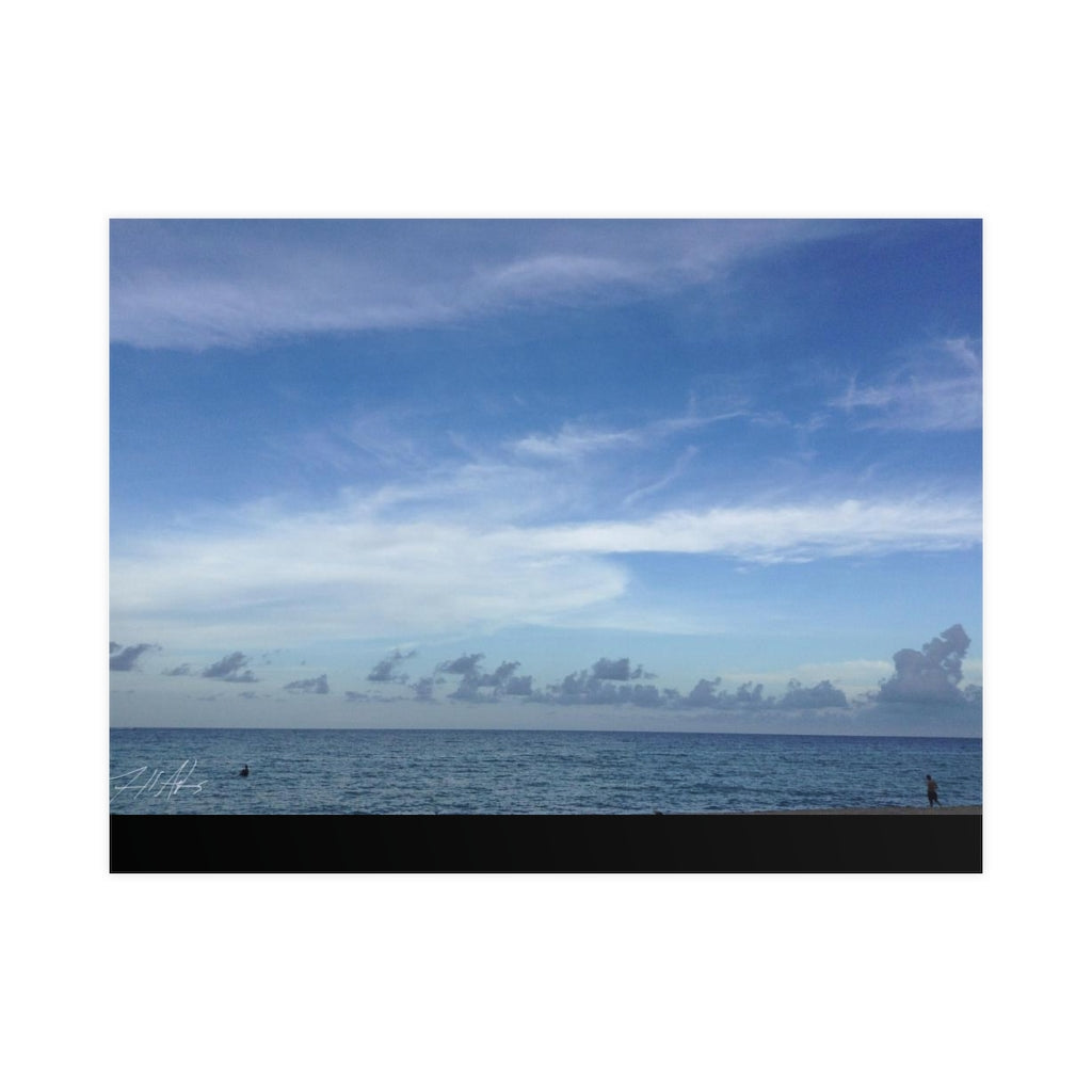 PACE: VACATION "BLUE SEA" (PHOTOGRAPHY) / Horizontal Matte Poster (PRINT)