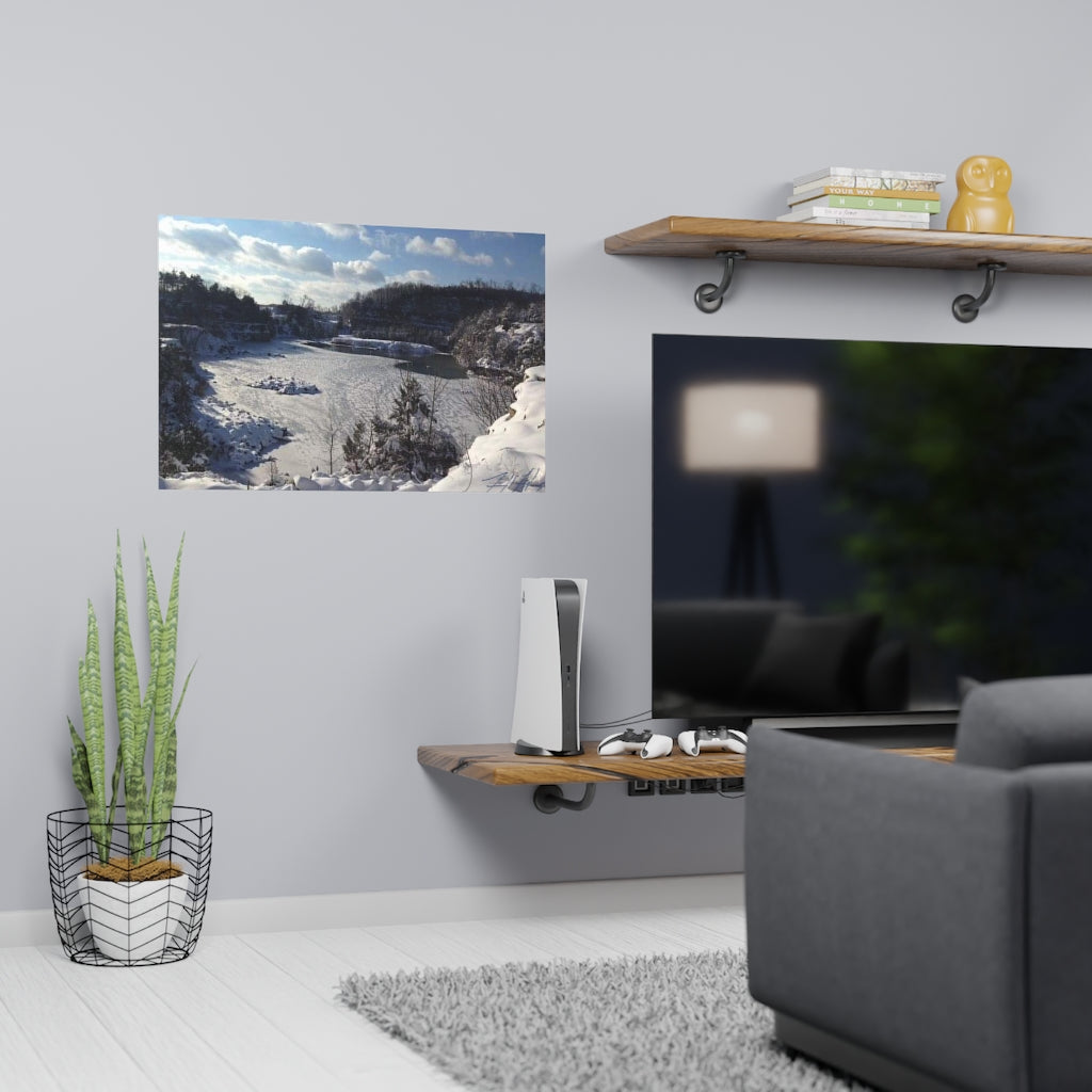 PACE: VACATION "SNOW FALL" (PHOTOGRAPHY) / Horizontal Matte Poster (PRINT)