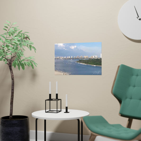 PACE: VACATION "MIAMI SKYLINE" (PHOTOGRAPHY) / Horizontal Matte Poster (PRINT)