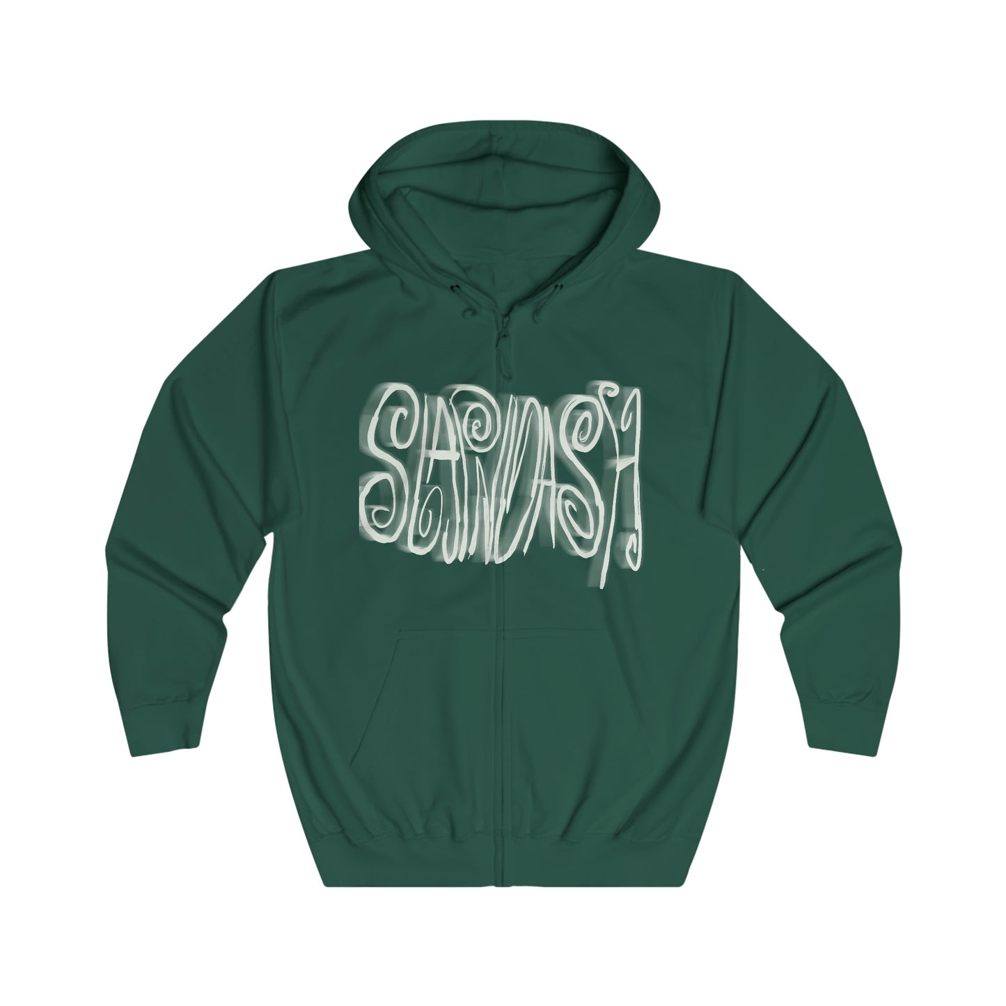 SLAPNDASHN "logo" Unisex Full Zip Hoodie