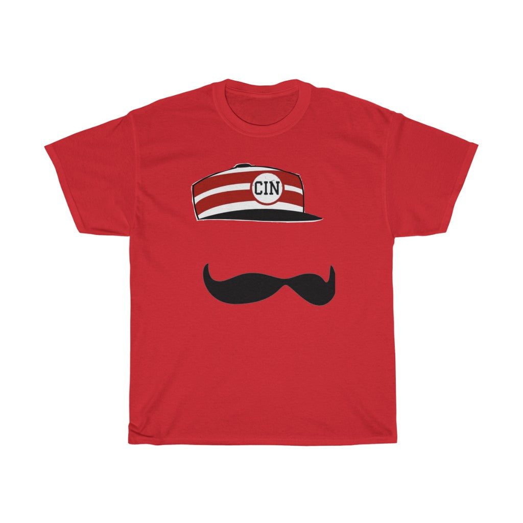 PACE: "RED MUSTACHE"/ Unisex Heavy Cotton Tee