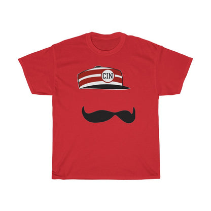 PACE: "RED MUSTACHE"/ Unisex Heavy Cotton Tee