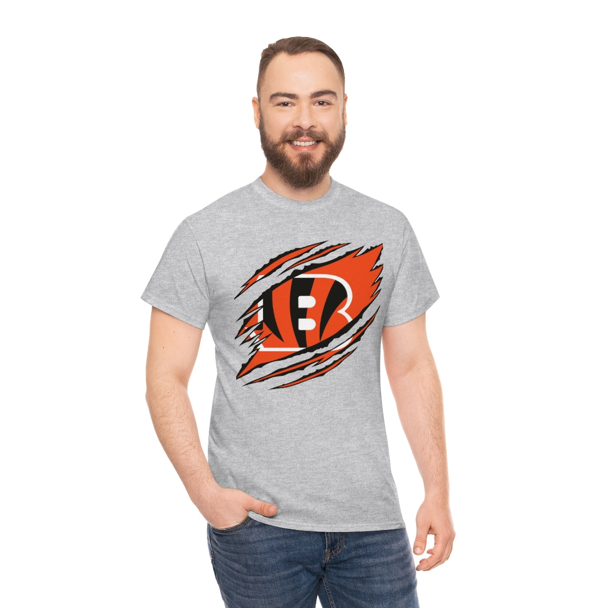 PACE: "BENGALS RIPPED"/ Unisex Heavy Cotton T-Shirt