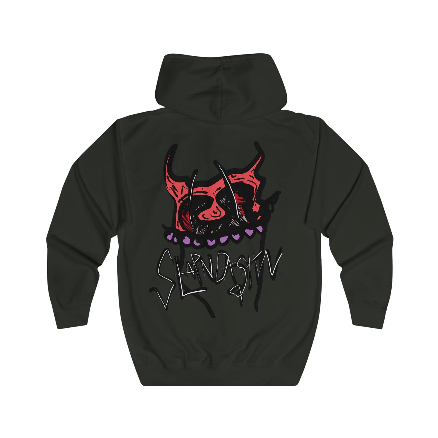 SLAPNDASHN "Horns" Unisex Full Zip Hoodie