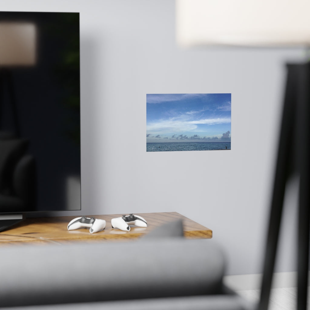 PACE: VACATION "BLUE SEA" (PHOTOGRAPHY) / Horizontal Matte Poster (PRINT)