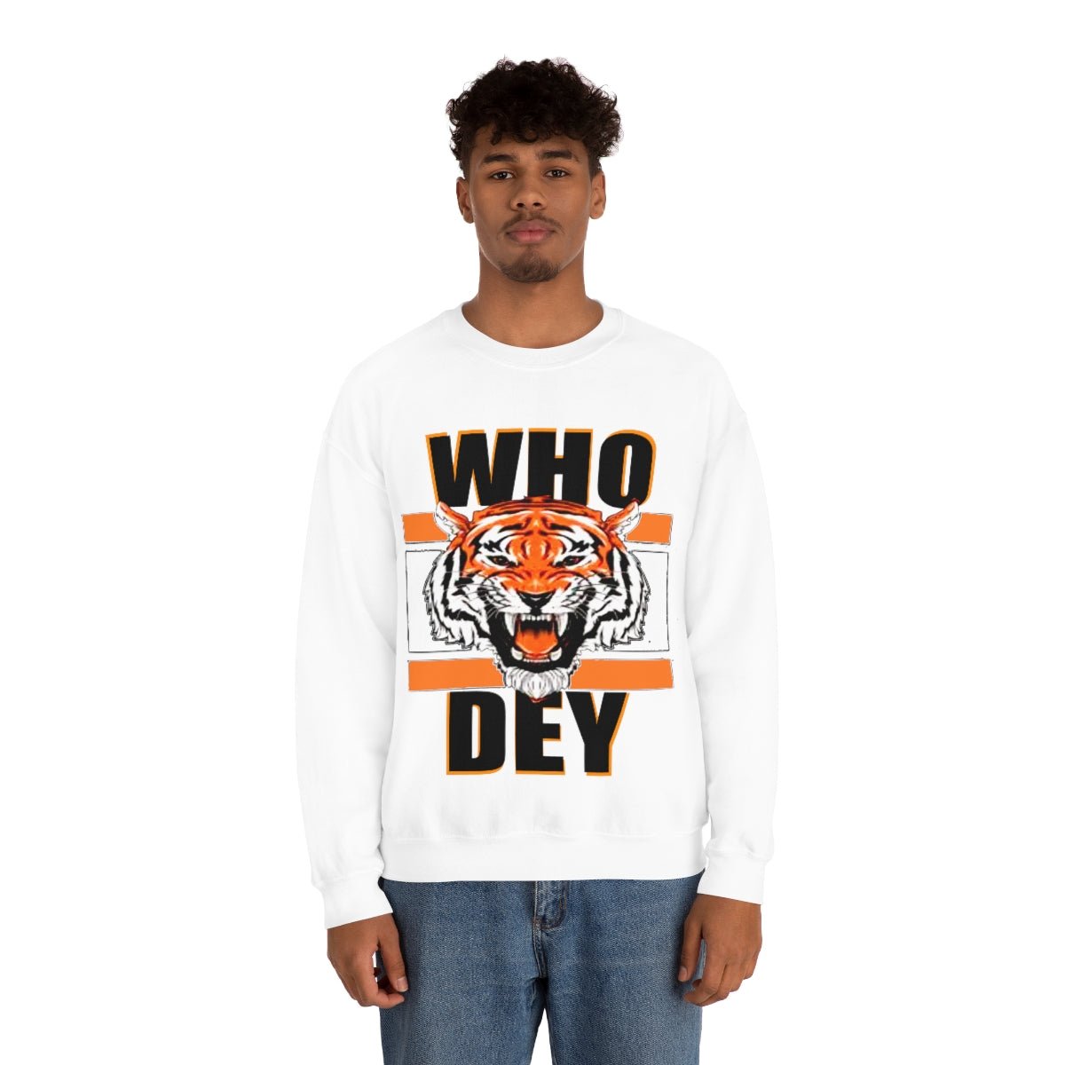 PACE: "WHODEY TIGER INVERSE" /Unisex Heavy Blend™ Crewneck Sweatshirt