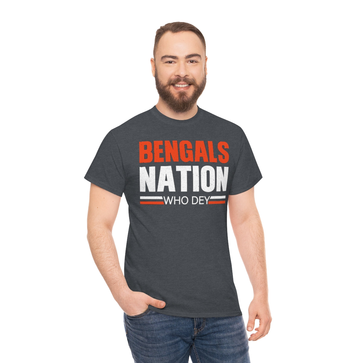 PACE: "BENGALS NATION ALT"/ Unisex Heavy Cotton T-Shirt