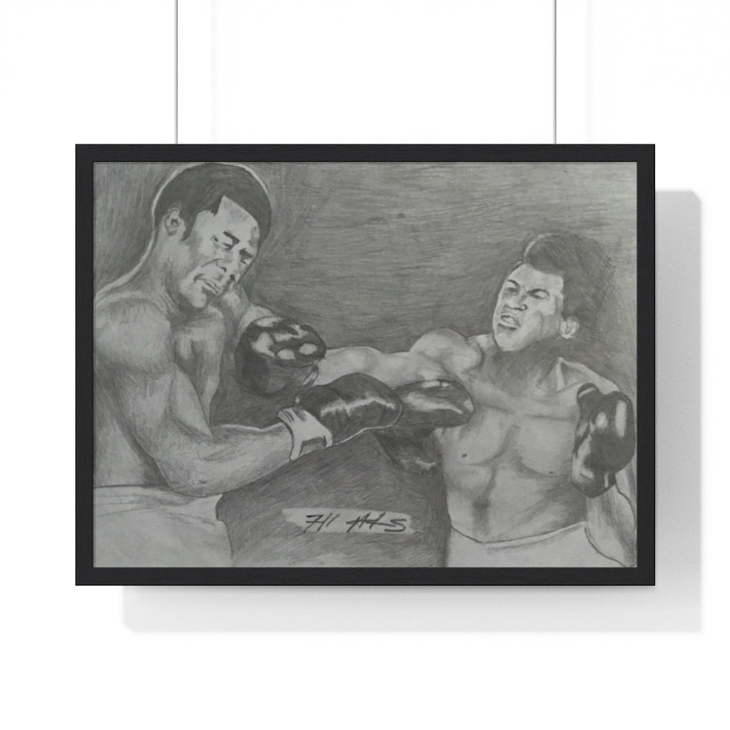 BLKX: PORTRAIT: "RUMBLE IN THE JUNGLE" / Framed Horizontal Poster (PRINT)