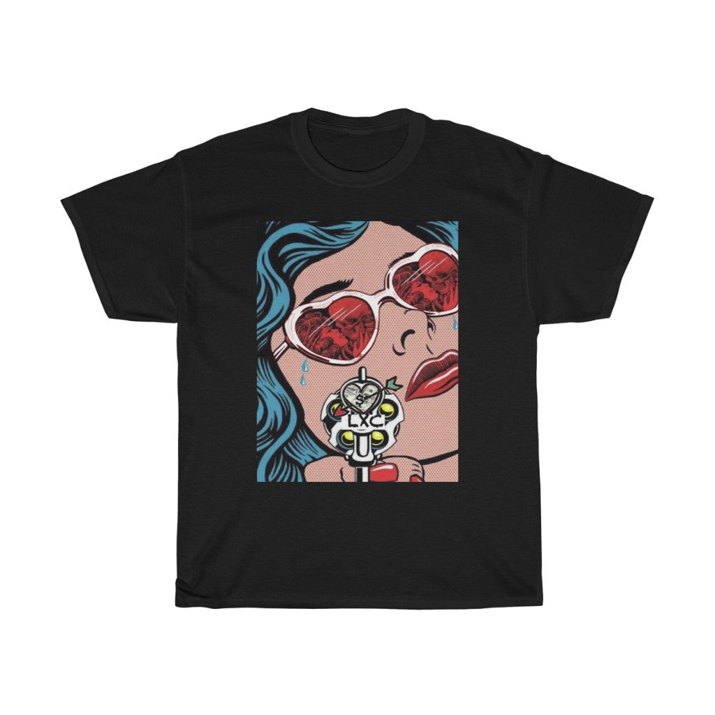 LOVE X CURRENCY: "SLEEPING WITH THE ENEMY" / Unisex Heavy Cotton Tee