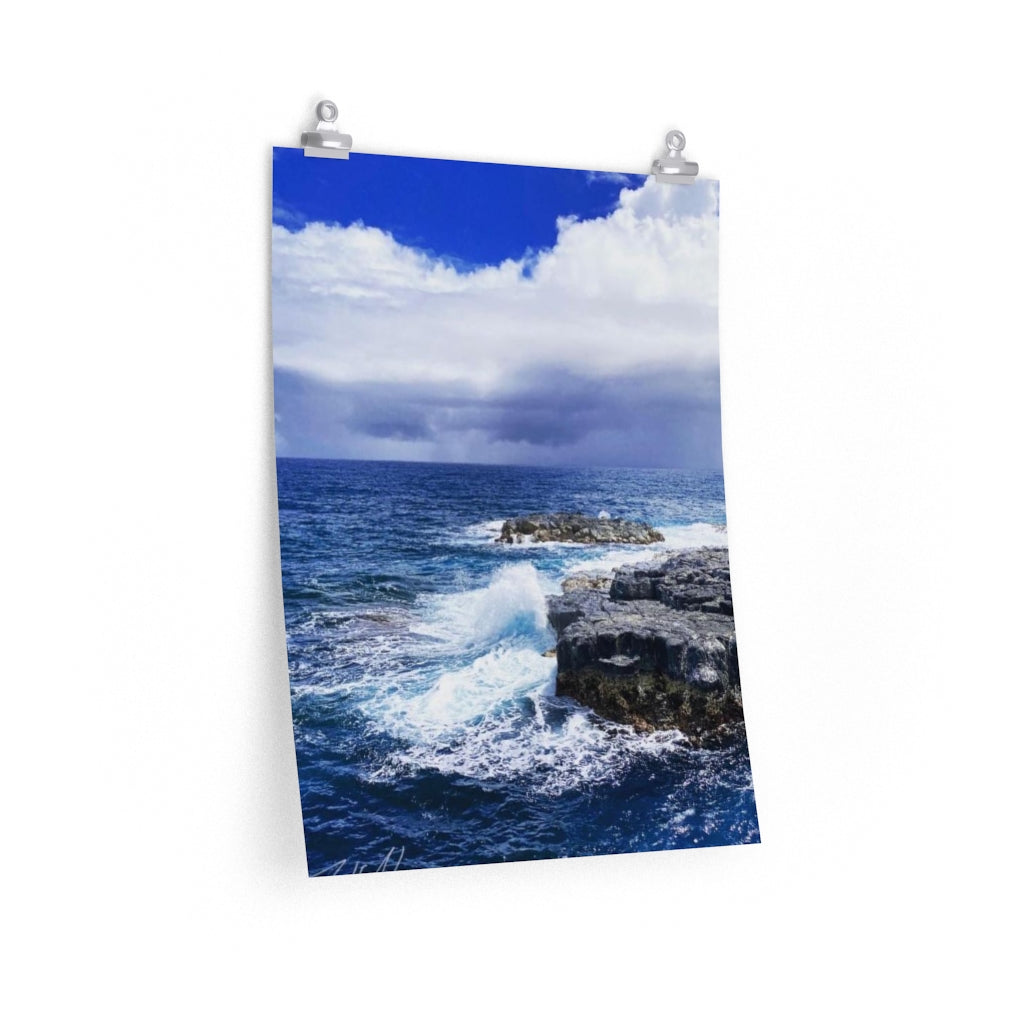 PACE: VACATION "OCEAN BLUE" (PHOTOGRAPHY) / Premium Matte vertical poster (PRINT)