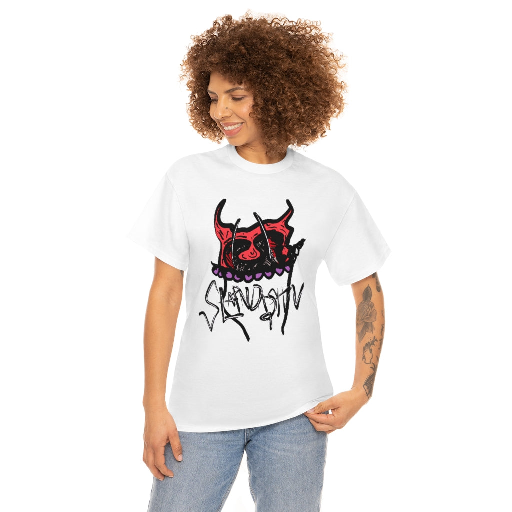 SLAPNDASHN: "SDN Demon logo  "/ Unisex Heavy Cotton Tee