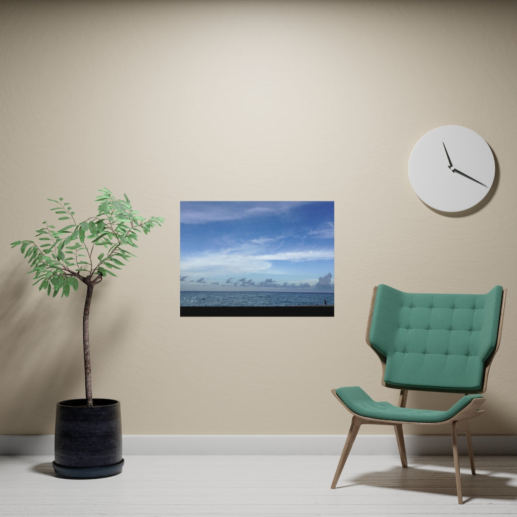 PACE: VACATION "BLUE SEA" (PHOTOGRAPHY) / Horizontal Matte Poster (PRINT)