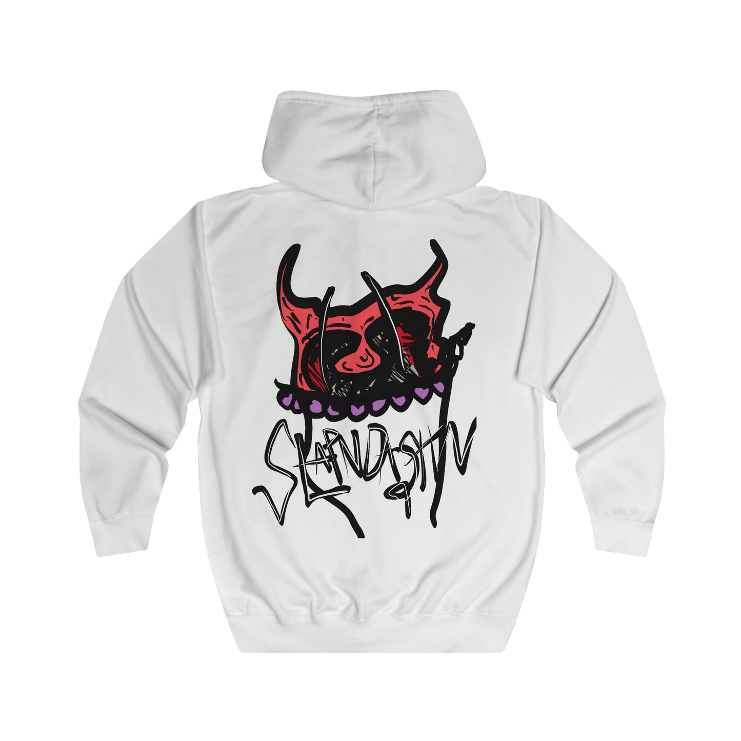 SLAPNDASHN "Horns" Unisex Full Zip Hoodie