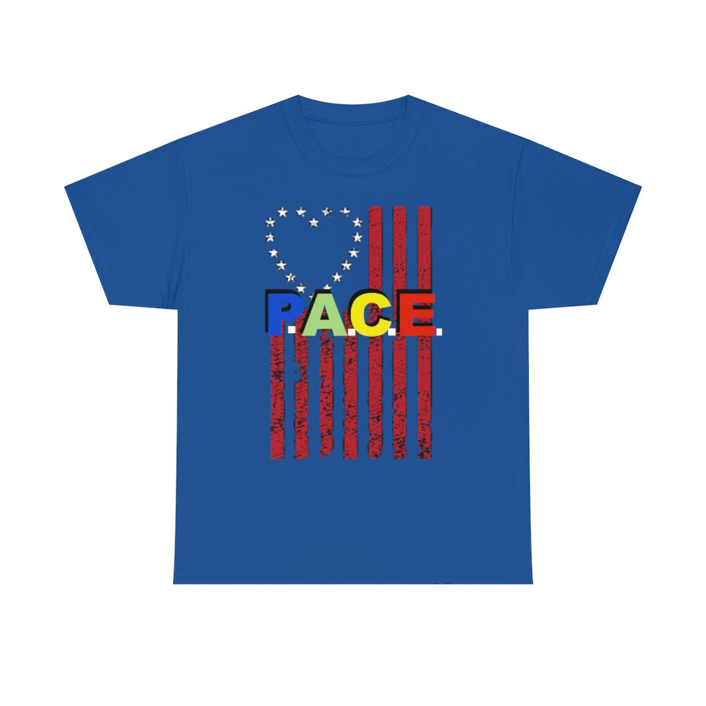 PACE: "LOVE US FLAG" (SPONSORED)/ Unisex Heavy Cotton Tee