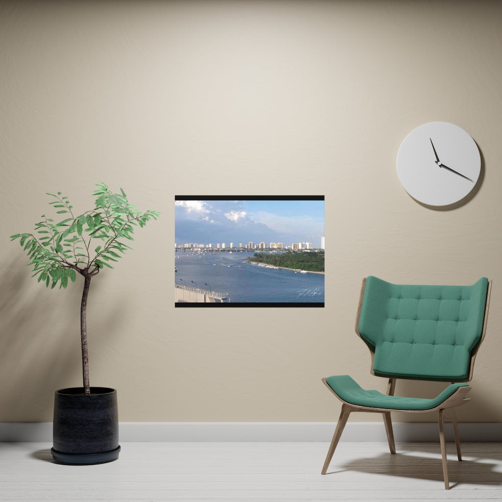 PACE: VACATION "MIAMI SKYLINE" (PHOTOGRAPHY) / Horizontal Matte Poster (PRINT)