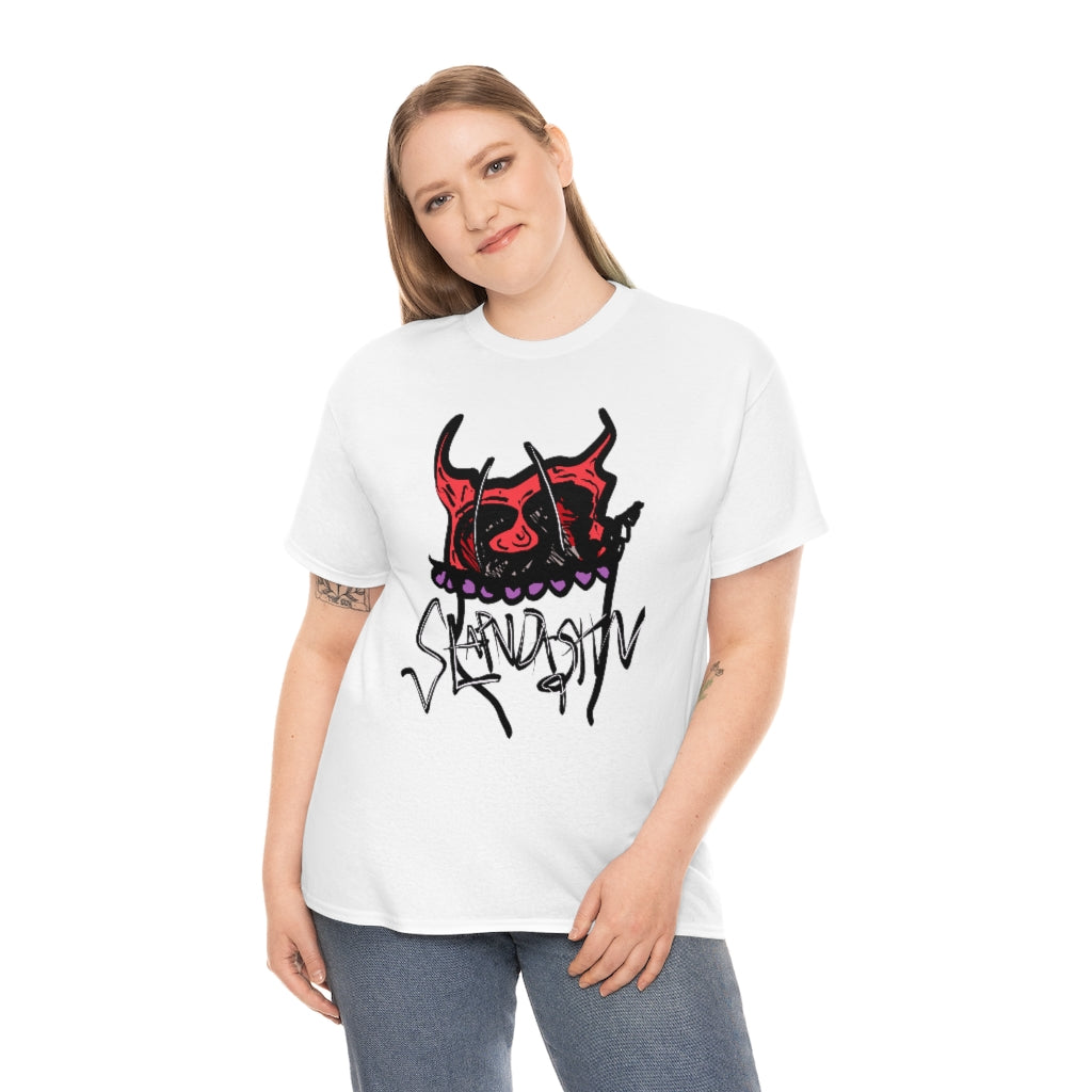 SLAPNDASHN: "SDN Demon logo  "/ Unisex Heavy Cotton Tee