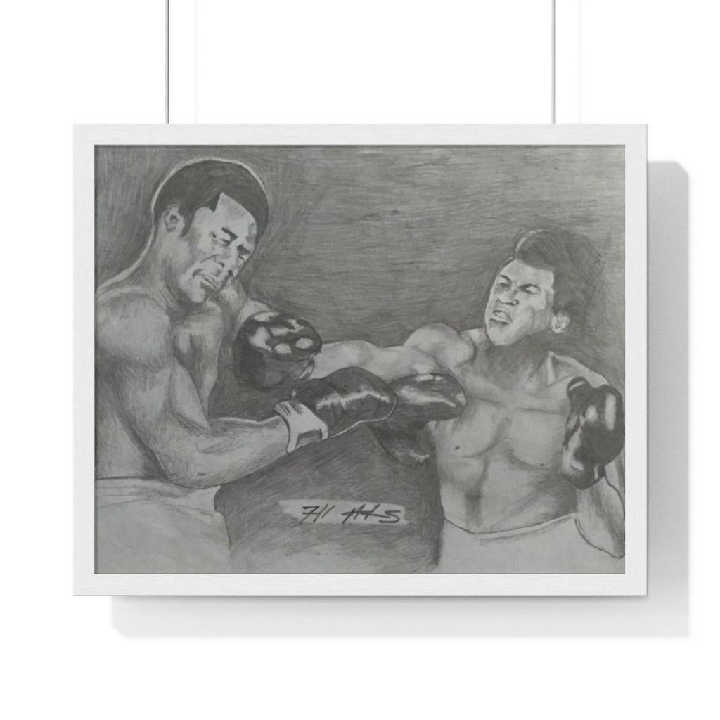 BLKX: PORTRAIT: "RUMBLE IN THE JUNGLE" / Framed Horizontal Poster (PRINT)