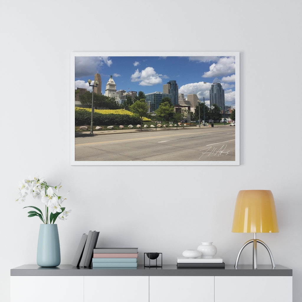 PACE: CINCINNATI "THE BANKS" (PHOTOGRAPHY) / Framed Horizontal Poster (PRINT)