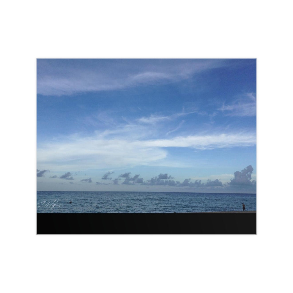 PACE: VACATION "BLUE SEA" (PHOTOGRAPHY) / Horizontal Matte Poster (PRINT)