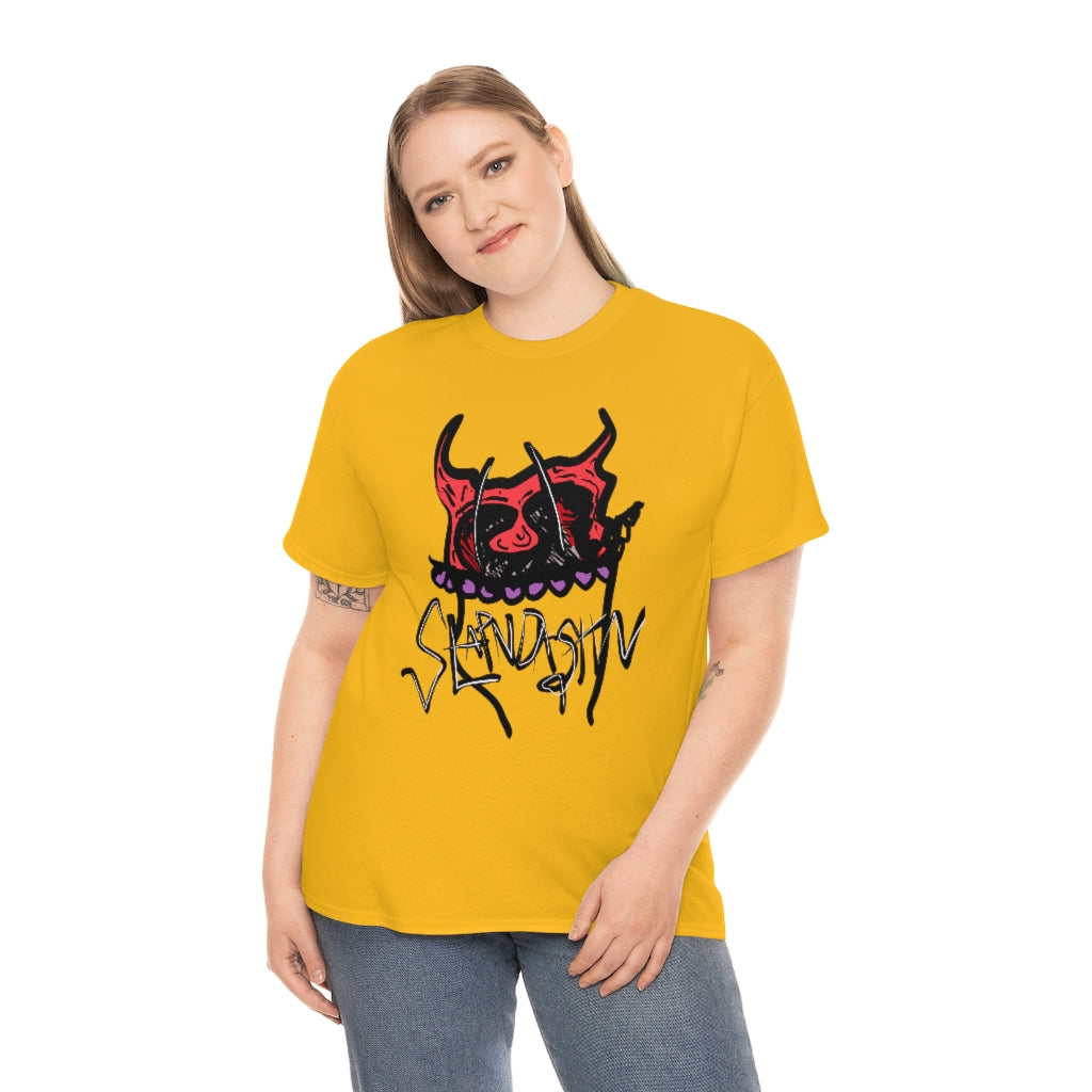 SLAPNDASHN: "SDN Demon logo  "/ Unisex Heavy Cotton Tee