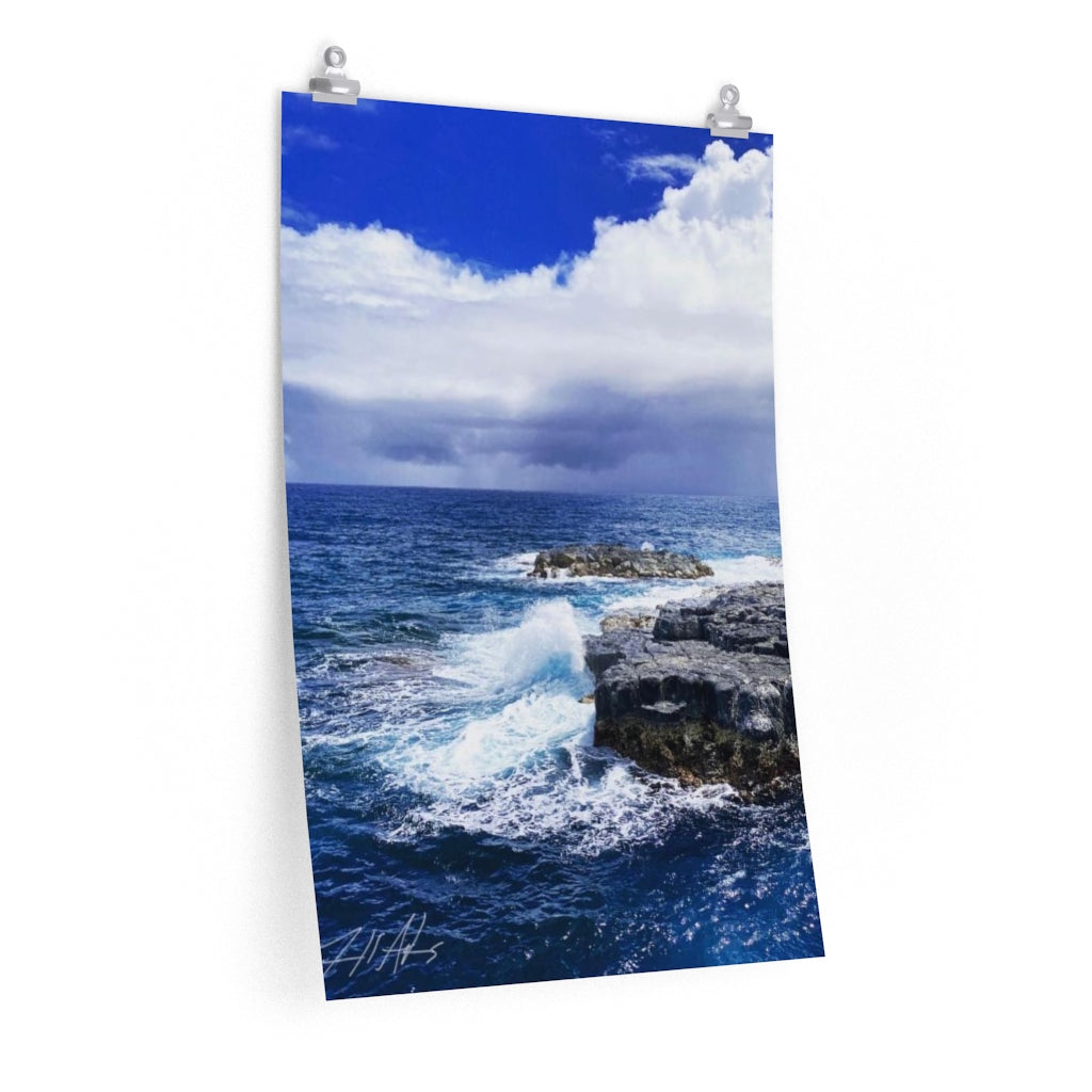 PACE: VACATION "OCEAN BLUE" (PHOTOGRAPHY) / Premium Matte vertical poster (PRINT)