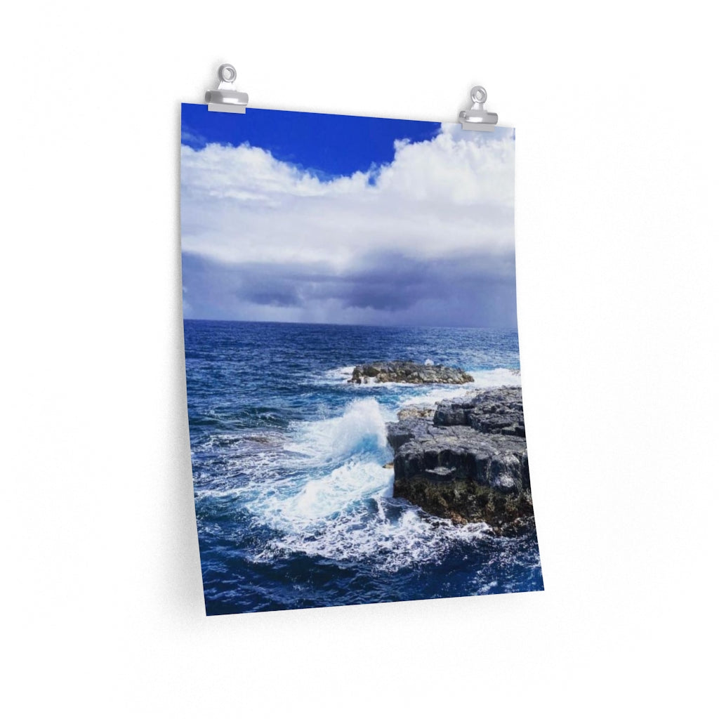 PACE: VACATION "OCEAN BLUE" (PHOTOGRAPHY) / Premium Matte vertical poster (PRINT)