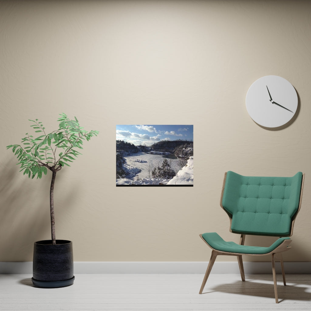 PACE: VACATION "SNOW FALL" (PHOTOGRAPHY) / Horizontal Matte Poster (PRINT)