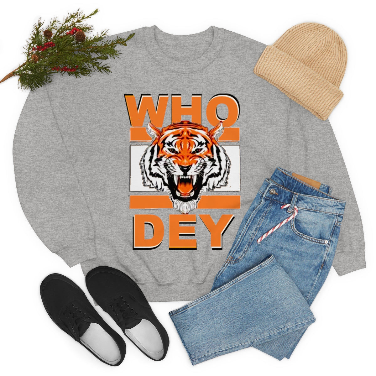 PACE: "WHODEY TIGER" SWEATSHIRT / Unisex Heavy Cotton