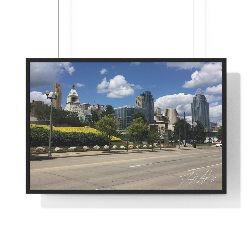 PACE: CINCINNATI "THE BANKS" (PHOTOGRAPHY) / Framed Horizontal Poster (PRINT)