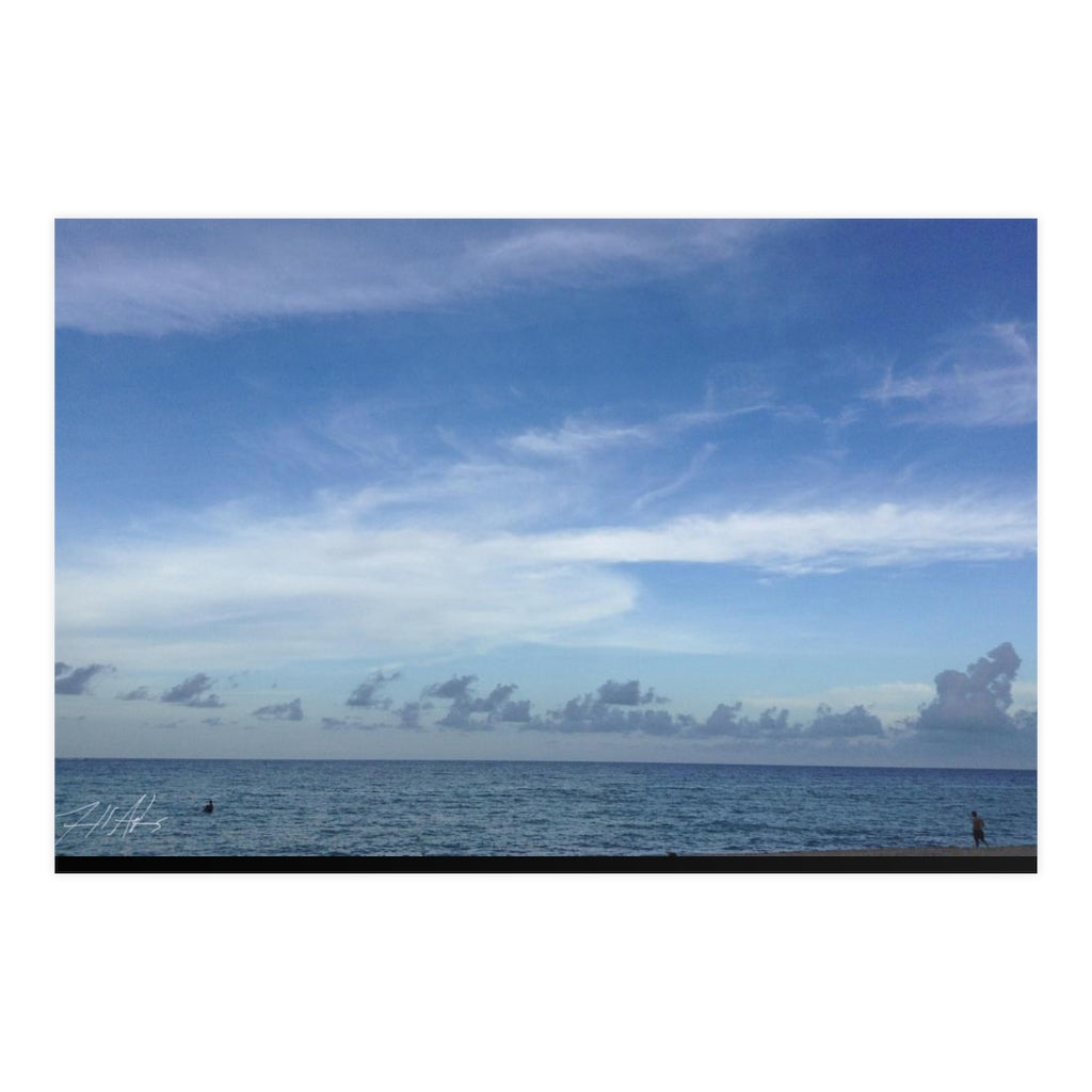 PACE: VACATION "BLUE SEA" (PHOTOGRAPHY) / Horizontal Matte Poster (PRINT)