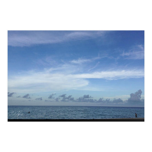 PACE: VACATION "BLUE SEA" (PHOTOGRAPHY) / Horizontal Matte Poster (PRINT)