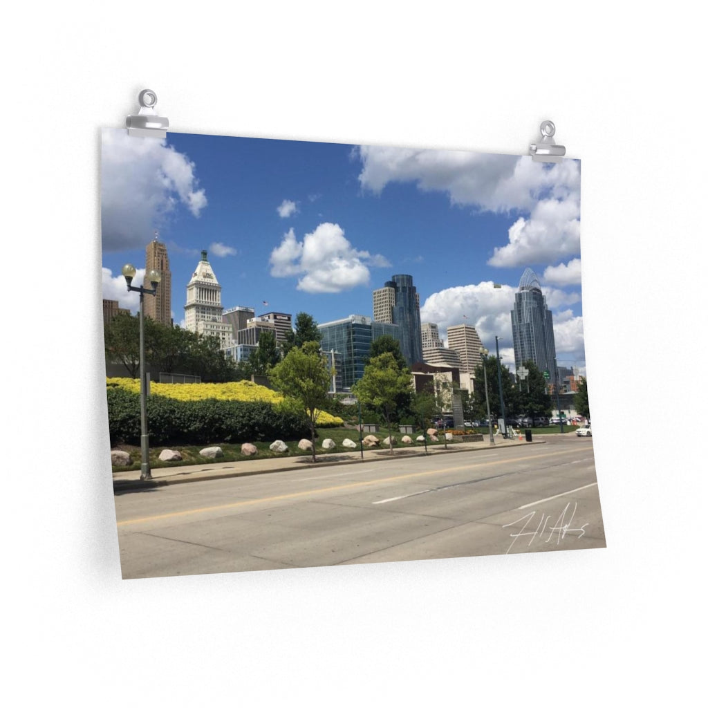 PACE: CINCINNATI "THE BANKS" (PHOTOGRAPHY) /Premium Matte Horizontal Poster (PRINT)