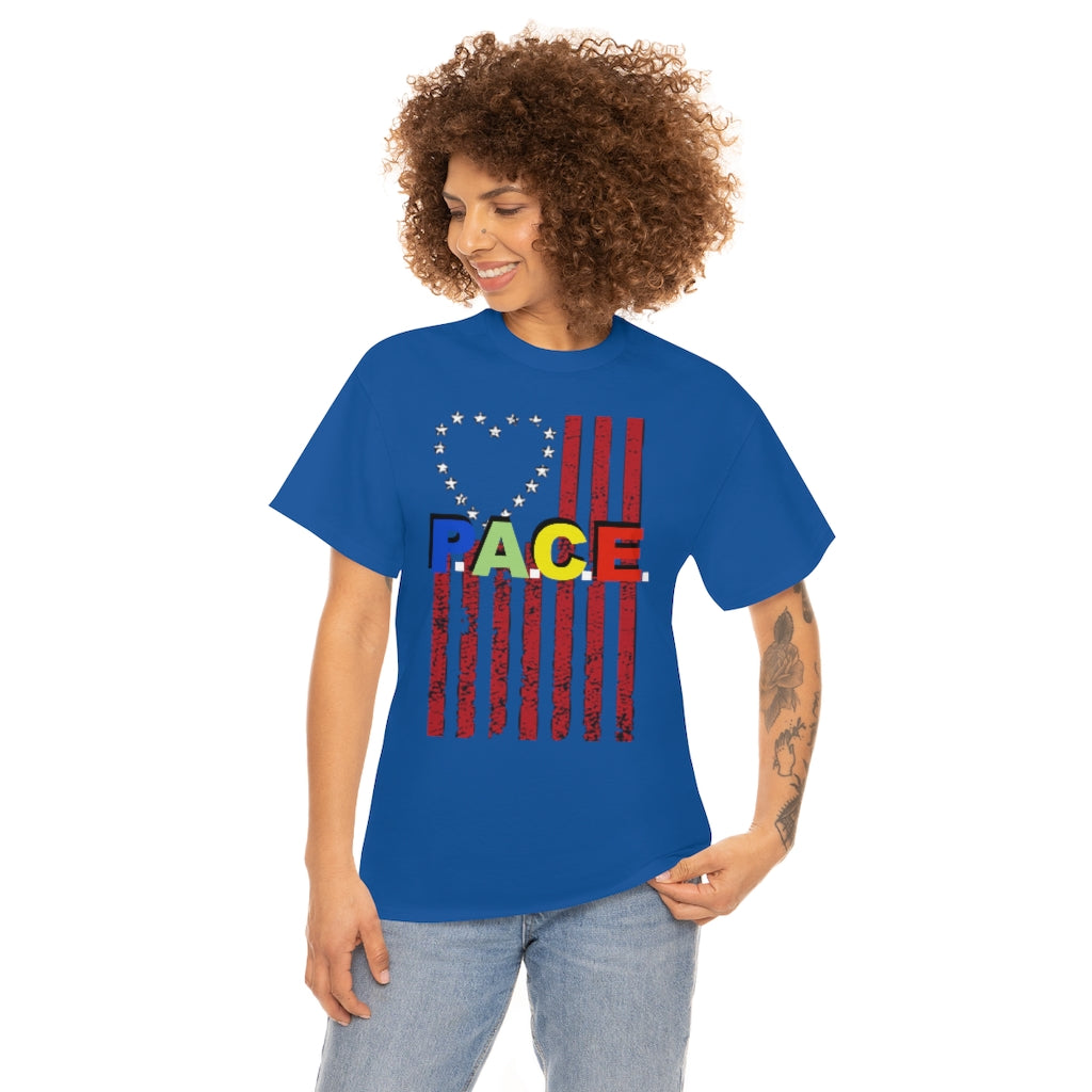 PACE: "LOVE US FLAG" (SPONSORED)/ Unisex Heavy Cotton Tee